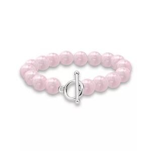 Silver Plated Multi Genuine Stone Stretch Bracelet